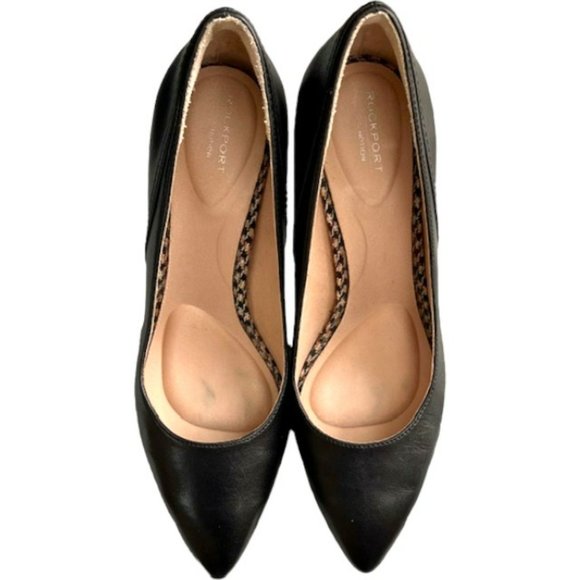 Rockport Leather Total Motion Pump 3" Heel - Black - 8.5 - Picture 5 of 12